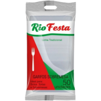 Imagem do produto Garfo Descartável Sobremesa pacote c/ 50 UND